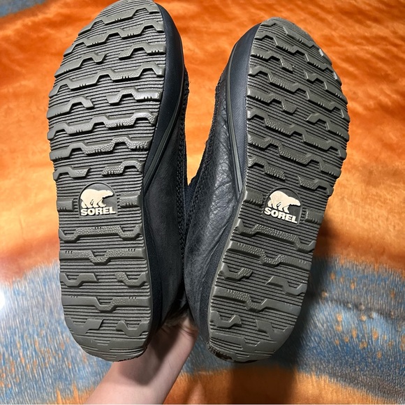 Sorel Chesterman Chukka Black Leather waterproof  boots wool size 9 - Picture 10 of 11